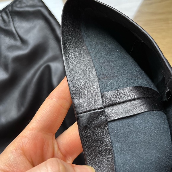 Danier Leather High Rise Straight Leg Pants Sz 6 - Picture 4 of 11